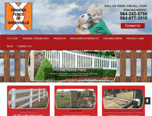 Tablet Screenshot of pioneerfencesc.com